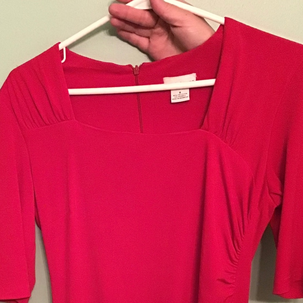 NWT ruched knee & elbow length Liz Claiborne dress